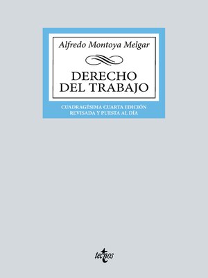 cover image of Derecho del Trabajo